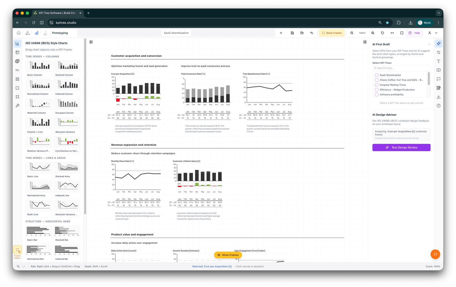 AI-First-Draft erzeugt einen Prototyp aus shortlisteten KPIs